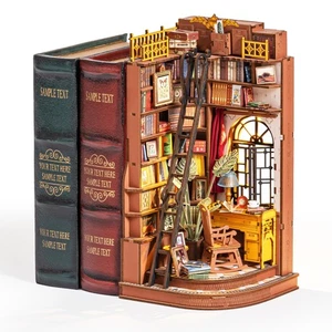 DIY Book Nook Kits for Adults, Miniature Dollhouse Booknook Kit, 3D Wooden Pu... - Bild 1 von 8