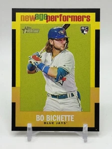 Tarjeta de novato 2020 Topps Heritage #NAP-15 Bo Bichette New Age Performers RC H2 - Imagen 1 de 2
