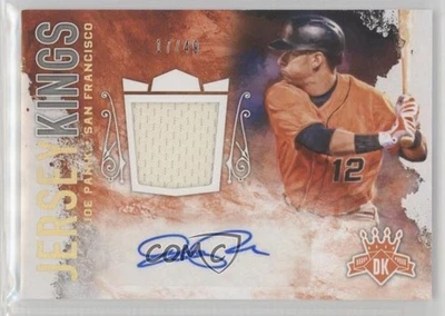 Camiseta deportiva Panini Diamond Kings Signatures 2017 holográfica dorada/49 Joe Panik #JKS-JP automática Foto 1 de 2