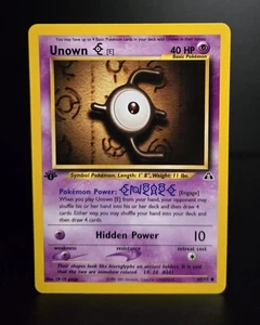Pokémon TCG - UNOWN (E) - 1ST EDITION - 67/75 - NEO DISCOVERY (2001) - LP/NM - Picture 1 of 2