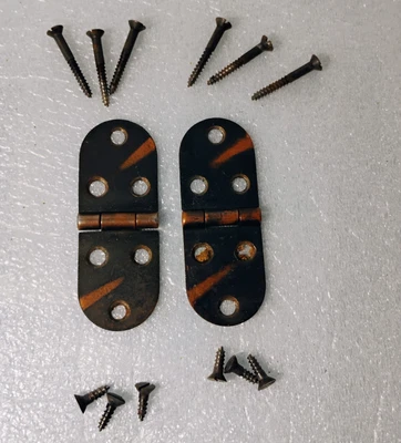 Bisagras y tornillos de repuesto para gabinete de máquina de coser Singer Treadle Foto 1 de 3