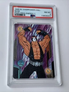 Marvel OVERPOWER DC 1 ENERGY POWER CARD - Bane PSA 8 NM - Foto 1 di 2