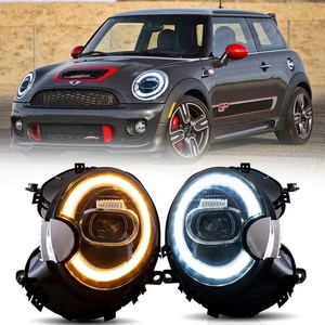 LED Headlights For BMW Mini Cooper R55 R56 R57 R58 R59 2007-2010 2011 2012 2013 - Picture 1 of 12