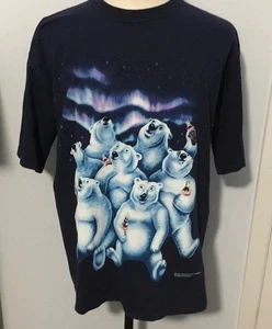 Camisa Oso Polar Coca Cola Vintage Coca 1994 Puntada Única Doble Cara Talla XL - Imagen 1 de 6