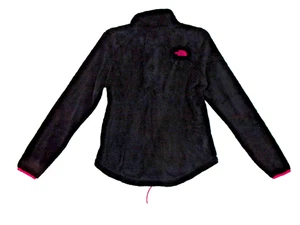 The North Face Damen Small Fleece Schwarz/Pink Full Zip Jacke Outdoor Wandern - Bild 1 von 7