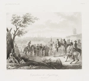 AUBERT (*1789) nach VAUCHELET (*1802), Kapitulation von Magdeburg (1806), nach 1 - Picture 1 of 4