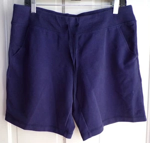 Danskin Now Women’s Navy Blue Knit Mid Rise Athletic Shorts Size L (12-14) - Picture 1 of 4