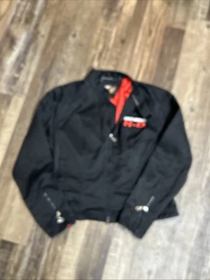 Chaqueta de lona Harley Davidson forro negro rojo para mujer M Foto 1 de 4