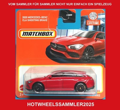MATCHBOX "2020 MERCEDES-BENZ CLA SHOOTING BRAKE" FARBE ROT OVP UNGEÖFFNET! - Bild 1 von 2