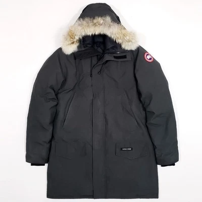 CANADA GOOSE 2062M LANGFORD Heritage Plumón Parka Piel Capucha Chaqueta Abrigo Volcano 2XL Foto 1 de 4
