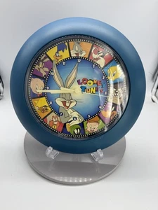 Vintage 1997 Westclox Looney Tunes Wall Clock Bugs Bunny Character Blue USA - Picture 1 of 8