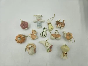 Lenox Autumn Delights 12 Thanksgiving Fall Harvest Miniature Tree Ornaments - Picture 1 of 3