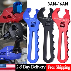 Adjustable Aluminum Wrench Spanner Hand Tool for AN3-AN16 Hose End Fitting - Picture 1 of 17
