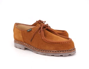 NUEVO | $550 PARABOOT MICHAEL DERBY US 9 42 CUERO GAMUZA RAPÉ FRANCIA NORUEGA - Imagen 1 de 14
