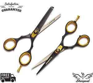 Professional Salon Hair Cutting+Thinning Scissors Barber Shears Hairdressing Set - Picture 1 of 5