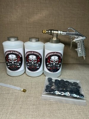 FLUID FILM "PRO" UNDERCOAT SPRAY GUN KIT WITH STRAIGHT WAND 3 BOTTLES, 50 PLUGS - Image 1 of 2