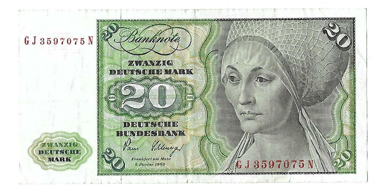 Circulated 1980 Banknote German Paper Money for sale | eBay