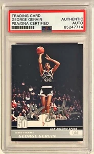 2008 Topps 50 George Gervin Spurs Signed Auto Trading Card #34 PSA DNA - Picture 1 of 1