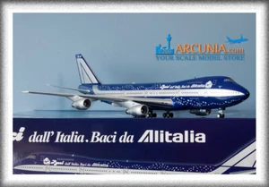 B Models 1:200 Alitalia Boeing 747-200 "BACI - I-DEMF" B-BACI-MF - Imagen 1 de 6