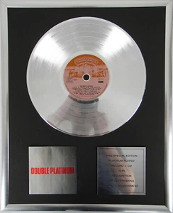 KISS Double Platinum gerahmte CD + 12" Vinyl + goldene/platin Schallplatte - Bild 1 von 1