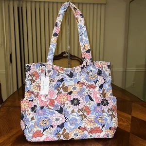 NWT Vera Bradley Large Glenna Tote In Aloha Blooms - Picture 1 of 4