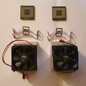 Coppia di CPU Intel Xeon 2.80 GHz, 512K Cache, 533 MHz FSB con dissipatori - Foto 1 di 2