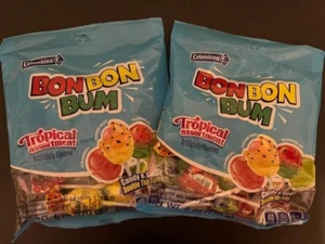 Colombina Bon Bon Bum Tropical Surtido/Mezcla Caramelos/Goma Piruletas- {2 BOLSAS} - Imagen 1 de 2