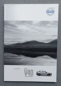 Volvo V40 Cross Country Estate UK Car Sales Brochure 36 Pages - April 2014 VGC - Picture 1 of 4
