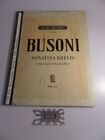 Ferruccio Busoni : Sonatina Brevis in signo Joannis Sebastiani Magni. EB Nr. 509