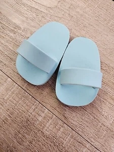  American Girl Spa Treatment Kit Teal Blue Foam Slide Shoe Sandal  - Picture 1 of 3