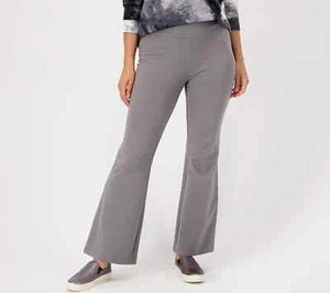 LOGO by Lori Goldstein Regular Knit Traveler Pants Smoked Pearl Size 3X A523671 - Picture 1 of 2