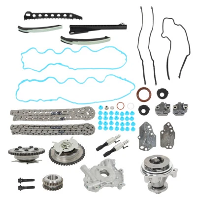 Fit For Ford F-250 2005-2010 5.4L Timing Chain Kit Oil+Water Pump VVT Valves - Image 1 of 4