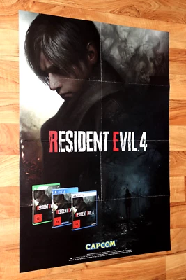 Resident Evil 4 RE 4 Resident Evil 4 Capcom PS4 PS5 Rare Promo Poster 84x59,5cm - Image 1 of 4