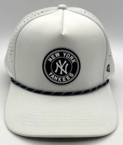 New York Yankees '47 Hitch Adjustable Snapback Hat White Navy Rope Trim brr pro - Picture 1 of 14