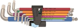 Wera 3950/9 Hex-Plus Multicolor Stainless 1 L-Key Set SAE 05022860001 - Picture 1 of 5