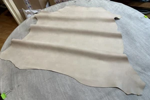 LEATHER skins,hides,,DISTRESSED BEIGE,,HN447-56 - Picture 1 of 16