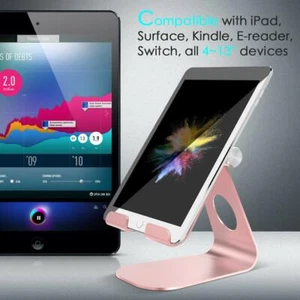 Tablet Stand Adjustable Desktop Stand Holder Dock Support FOR IPad Ebook Reader - Picture 1 of 5