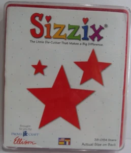 Sizzix Red Die Cut STARS 38-0154 HTF - Picture 1 of 3