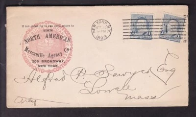 THE NORTH AMERICAN MERCANTILE AGENCY CO. 1893, NEW YORK, N.Y. - Image 1 of 2