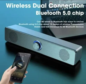 Soundbar per PC altoparlante Bluetooth e Wireless Soundbar Gaming Home - Foto 1 di 8