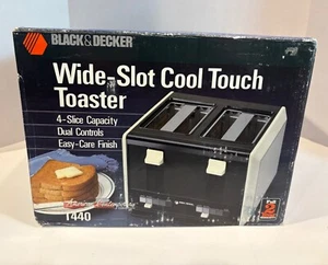 New Vintage Black And Decker T-440 Wide Slot Cool Touch Toaster NOS Sealed - Picture 1 of 3