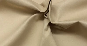 BALLARD DESIGNS TWILL KHAKI COTTON CANVAS BEIGE TAN FABRIC BY THE YARD 56"W - Picture 1 of 4