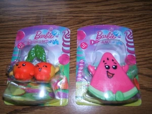 2 Barbie Dreamtopia Sweetville Sweets FRUIT Cherry Twins/Watermelon Guy Figures - Picture 1 of 3