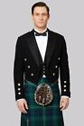 Scottish Traditional Prince Charlie Kilt Jacket with Waistcoat/Vest