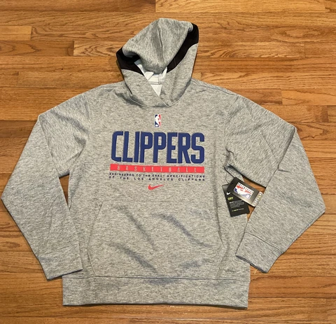 Men's LA Los Angeles Clippers Nike Spotlight On Court Practice Hoodie NWT Small Cover