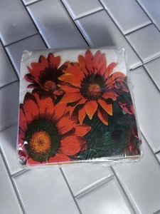 Pack Of 80 Paper Dinner Napkins 2 Ply Sunflowers - Picture 1 of 5