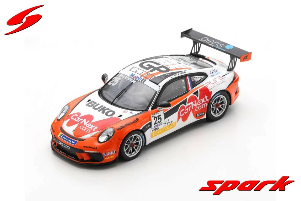 Spark 1/43 Porsche 911 GT3 Cup #25 Supercup Champion 2020 L. ten Voorde S8506 - Immagine 1 di 1