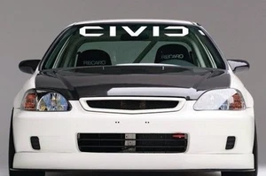 HONDA CIVIC Windshield Vinyl Decal Sticker Emblem Logo Graphic - Picture 1 of 2