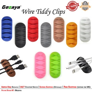 Kabel aufgeräumte Clips, Krawatten, Ladegerät Kabel Halter Management, Lead Desk USB Organizer - Bild 1 von 10