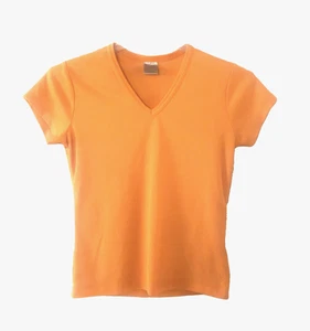 Nike Activewear Top Donna M Oro Scollo a V Manica Corta Quick Dri - Foto 1 di 3